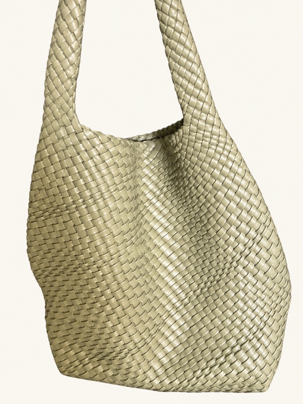 Expressions NY Woven Hobo Bag in light green
